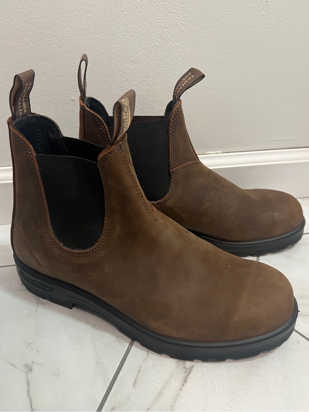 Blundstone 1609 Antique Brown Premium Leather Chelsea Boots Size 10.5 Mens
